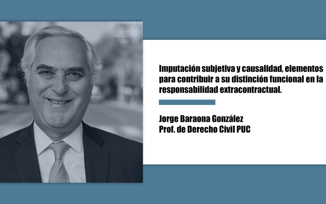 Imputación subjetiva y causalidad, elementos para contribuir a su distinción funcional en la responsabilidad extracontractual